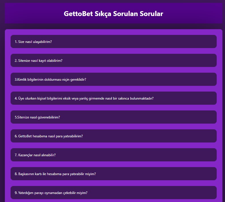 gettobet şikayet
